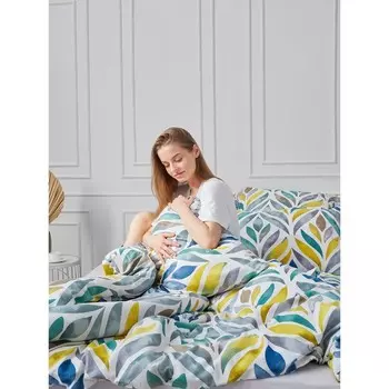 Постельное бельё евро, размер 214x240 см, 215x220 см, 70x70 см - 2 шт