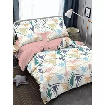 Постельное бельё евро, размер 215x240 см, 200x220 см, 70x70 см - 2 шт