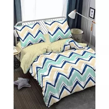 Постельное бельё евро, размер 215x240 см, 200x220 см, 70x70 см - 2 шт