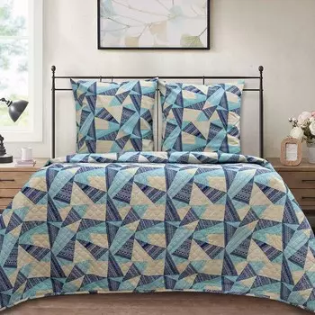 Постельное бельё евро, размер 220х215 см, 205х215 см, 70х70 см - 2 шт