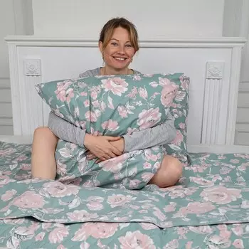 Постельное бельё евро, размер 220х215 см, 205х215 см, 70х70 см - 2 шт