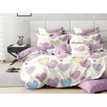 Постельное бельё евро, размер 220х240 см, 200х220 см, 50х70 см - 2 шт, 70х70 см - 2 шт