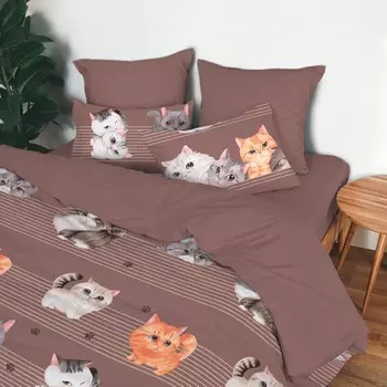 Постельное бельё евро, размер 220x240 см, 215x220 см, 70x70 см - 2 шт