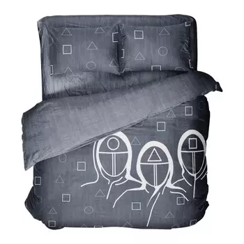 Постельное бельё евро, размер 220x240 см, 200x220 см, 70x70 см - 2 шт