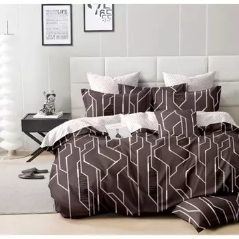 Постельное бельё евро, размер 220x240 см, 200x220 см, 70x70 см - 2 шт