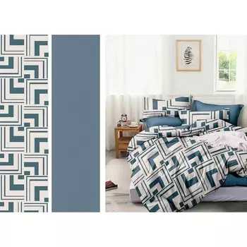 Постельное бельё евро, размер 220x240 см, 200x220 см, 50x70 см - 2 шт