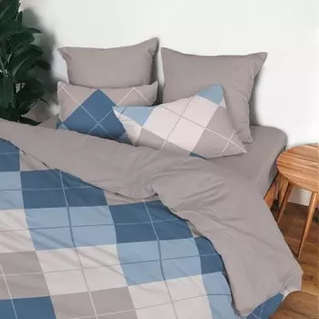Постельное бельё евро, размер 220x240 см, 215х220 см, 70x70 см - 2 шт