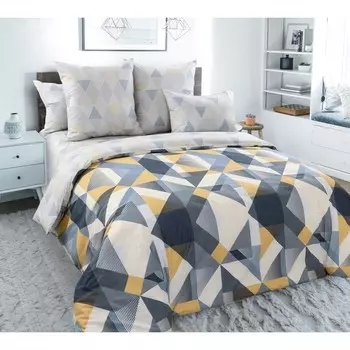 Постельное бельё евро, размер 220x240 см - 210x215 см, 70x70 см - 2 шт