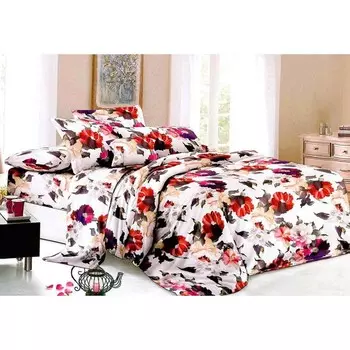 Постельное бельё евро, размер 220x240 см, 200x220 см, 70x70 см - 2 шт