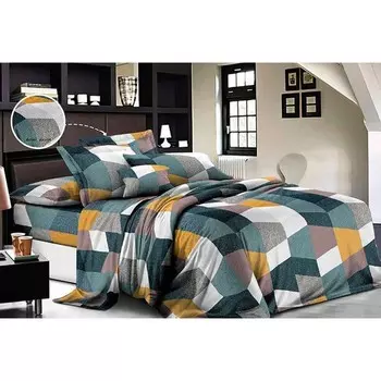 Постельное бельё евро, размер 220x240 см, 200x220 см, 70x70 см - 2 шт