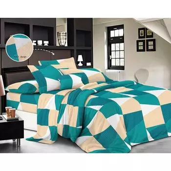 Постельное бельё евро, размер 220x240 см, 200x220 см, 70x70 см - 2 шт