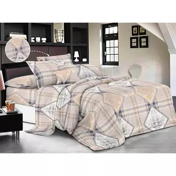 Постельное бельё евро, размер 220x240 см, 200x220 см, 70x70 см - 2 шт