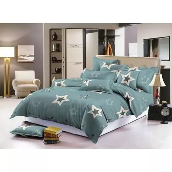 Постельное бельё евро, размер 220x240 см, 200x220 см, 70x70 см - 2 шт