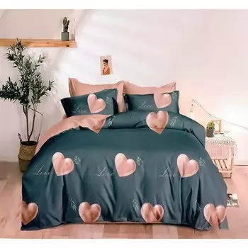 Постельное бельё евро, размер 220x240 см, 200x220 см, 70x70 см - 2 шт