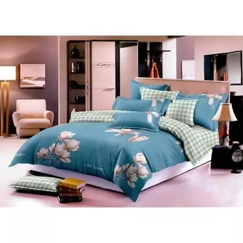 Постельное бельё евро, размер 220x240 см, 200x220 см, 70x70 см - 2 шт