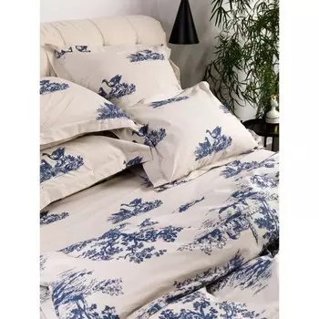 Постельное бельё евро, размер 220x240 см, 200x215 см, 50x70 см - 2 шт