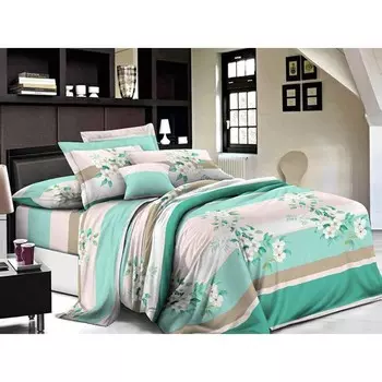 Постельное бельё евро, размер 220x240 см, 200x220 см, 70x70 см - 2 шт