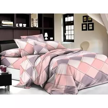 Постельное бельё евро, размер 220x240 см, 200x220 см, 70x70 см - 2 шт