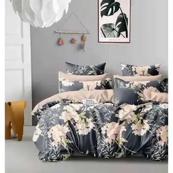 Постельное бельё евро, размер 220x240 см, 200x220 см, 70x70 см - 2 шт