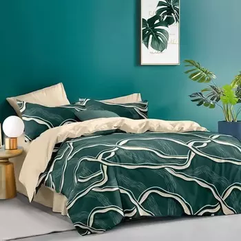 Постельное бельё евро, размер 220x240 см, 200x220 см, 70x70 см - 2 шт