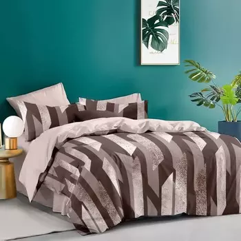 Постельное бельё евро, размер 220x240 см, 200x220 см, 70x70 см - 2 шт