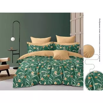 Постельное бельё евро, размер 220x240 см, 200x220 см, 70x70 см - 2 шт