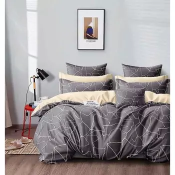 Постельное бельё евро, размер 220x240 см, 200x220 см, 70x70 см - 2 шт