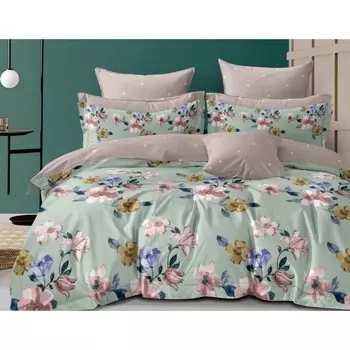 Постельное бельё евро, размер 220x240 см, 200x220 см, 70x70 см - 2 шт