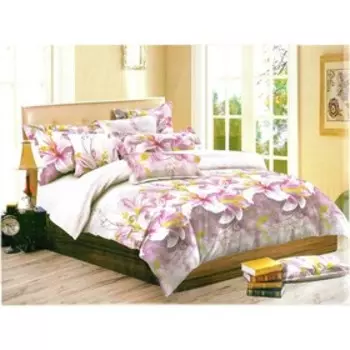 Постельное бельё евро, размер 220x240 см, 200x220 см , 70x70 см - 2 шт