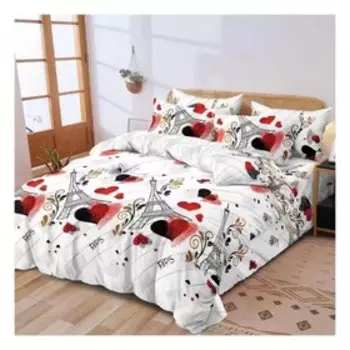 Постельное бельё евро, размер 220x240 см, 200x220 см , 70x70 см - 2 шт