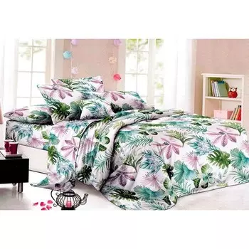 Постельное бельё евро, размер 220x240 см, 200x220 см , 70x70 см - 2 шт