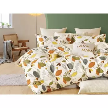 Постельное бельё евро, размер 230x250 см, 200x220 см, 50x70 см - 2 шт