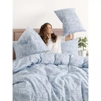 Постельное бельё евро, размер 240x220 см, 215x220 см, 70х70 см - 2 шт