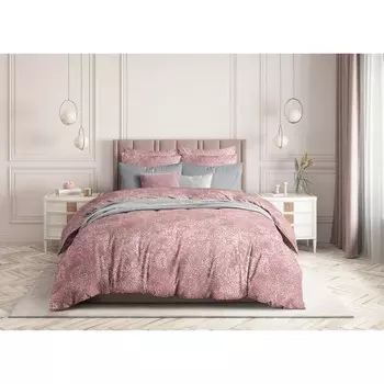 Постельное бельё евро Reef pink, размер 240х214 см, 220х215 см, 70х70 - 2 шт., цвет розовый