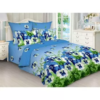 Постельное бельё евро с простынёй на резинке, размер 180x200x20 см, 200x220 см, 70x70 см - 2 шт