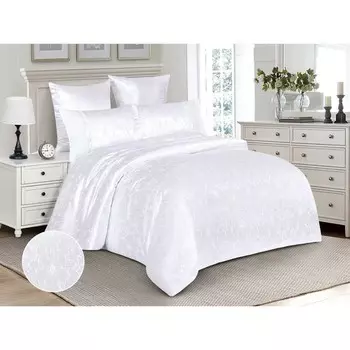 Постельное бельё евро Satin Jacquard, размер 230x250 см, 200x220 см, 50x70 см - 2 шт, 70x70 см - 2 шт