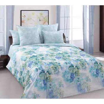 Постельное бельё евро «Виноградная лоза», размер 220х240 см, 210х215 см, 70х70 см - 2 шт