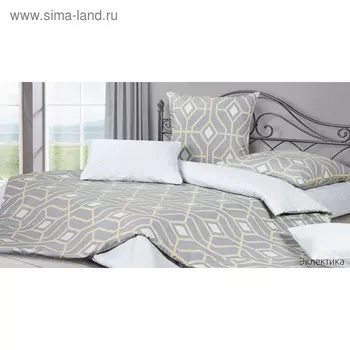 Постельное бельё «Эклектика» евро, 220х240 см, 200х220 см, 50х70 см - 2 шт, 70х70 см - 2 шт