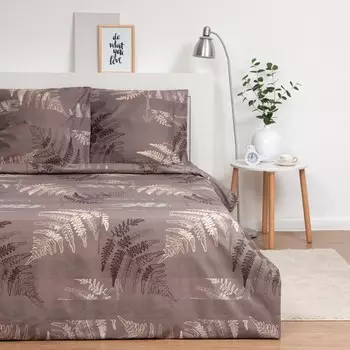 Постельное бельё Экономь и Я 2 сп "Гербарий" 175х215 см,180х215 см,70х70 см-2 шт, полисатин, 80 г/м