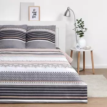 Постельное бельё Экономь и Я 2 сп "Рапсодия" 175х215 см, 180х215 см,70х70 см-2 шт, полисатин, 80 г/м