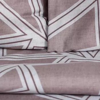 Постельное бельё дуэт «Экономь и Я. геометрия», полисатин