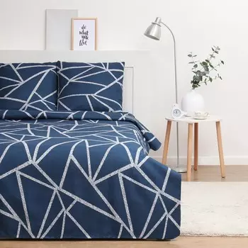 Постельное бельё Экономь и Я дуэт «Осколки», 143х215см-2шт, 215х220см, 70х70см-2шт, полисатин, 80г/м