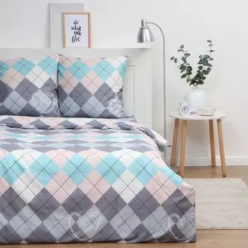 Постельное бельё 2-спальное «Экономь и Я» Geometry, полисатин