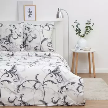 Постельное бельё Экономь и Я 2 сп «Магнолия», 175х215см, 180х215см, 70х70см-2 шт, полисатин, 80 г/м