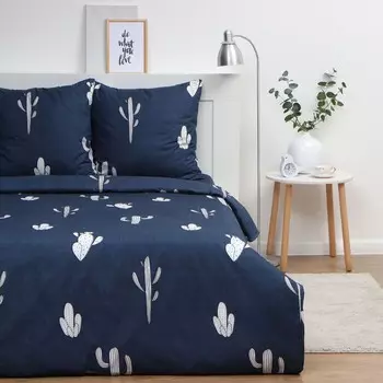 Постельное бельё дуэт «Экономь и Я. Кактусы», полисатин
