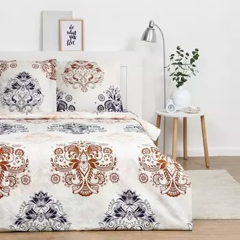 Постельное бельё Экономь и Я 1,5 сп "Палермо" 147х215см,150х215см,70х70см-2 шт, полисатин, 80г/м