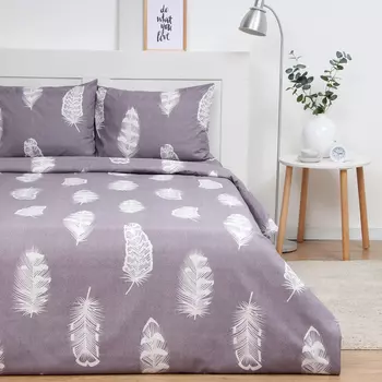 Постельное бельё дуэт «Экономь и Я» Feather, полисатин