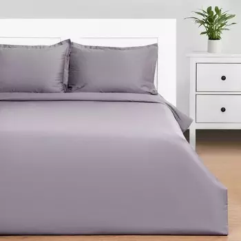 Постельное бельё 1.5-спальное «Этель» Grey sky, мако-сатин