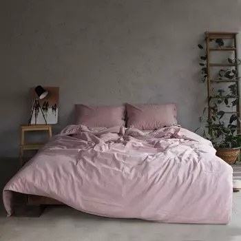 Постельное бельё 1.5-спальное «Этель», жатый хлопок, пудра