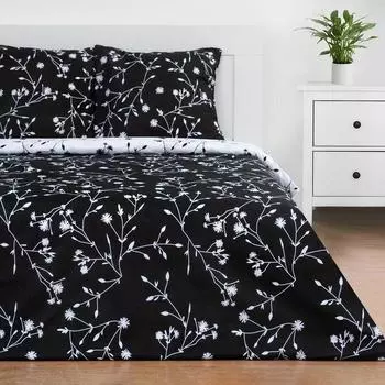 Постельное бельё 1.5-спальное «Этель» Flowers (вид 3), поплин